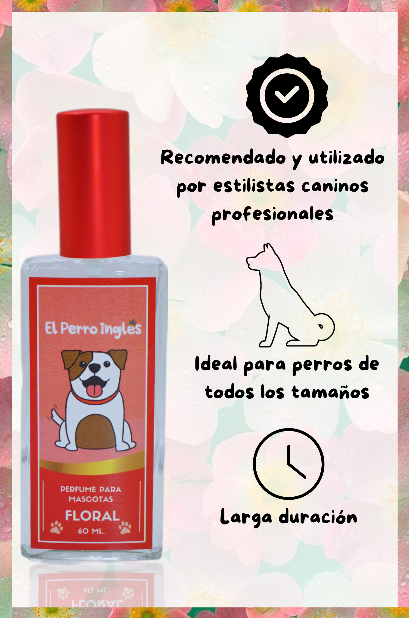 PERFUME "FLORAL" PARA MASCOTAS