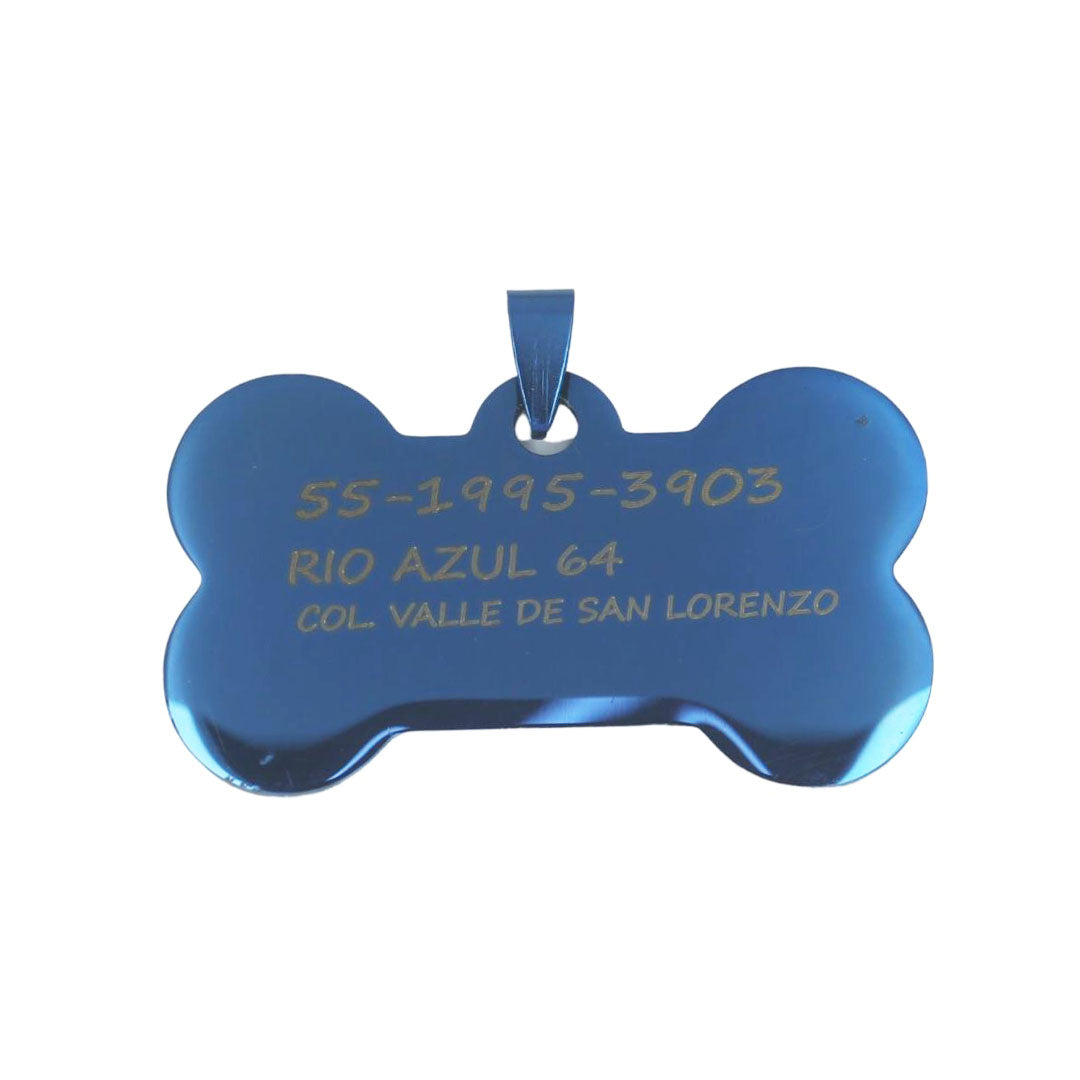 PLACA DE IDENTIFICACIÓN PERSONALIZABLE PARA MASCOTAS
