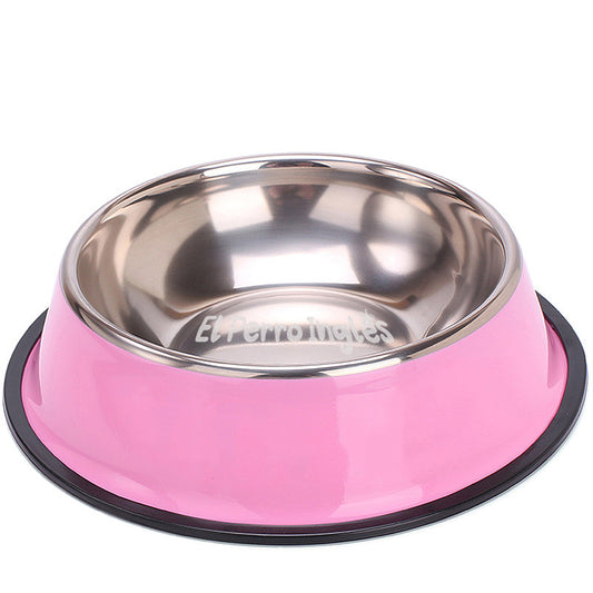 PLATO DE ACERO INOXIDABLE (DIFERENTES TAMAÑOS Y COLORES)