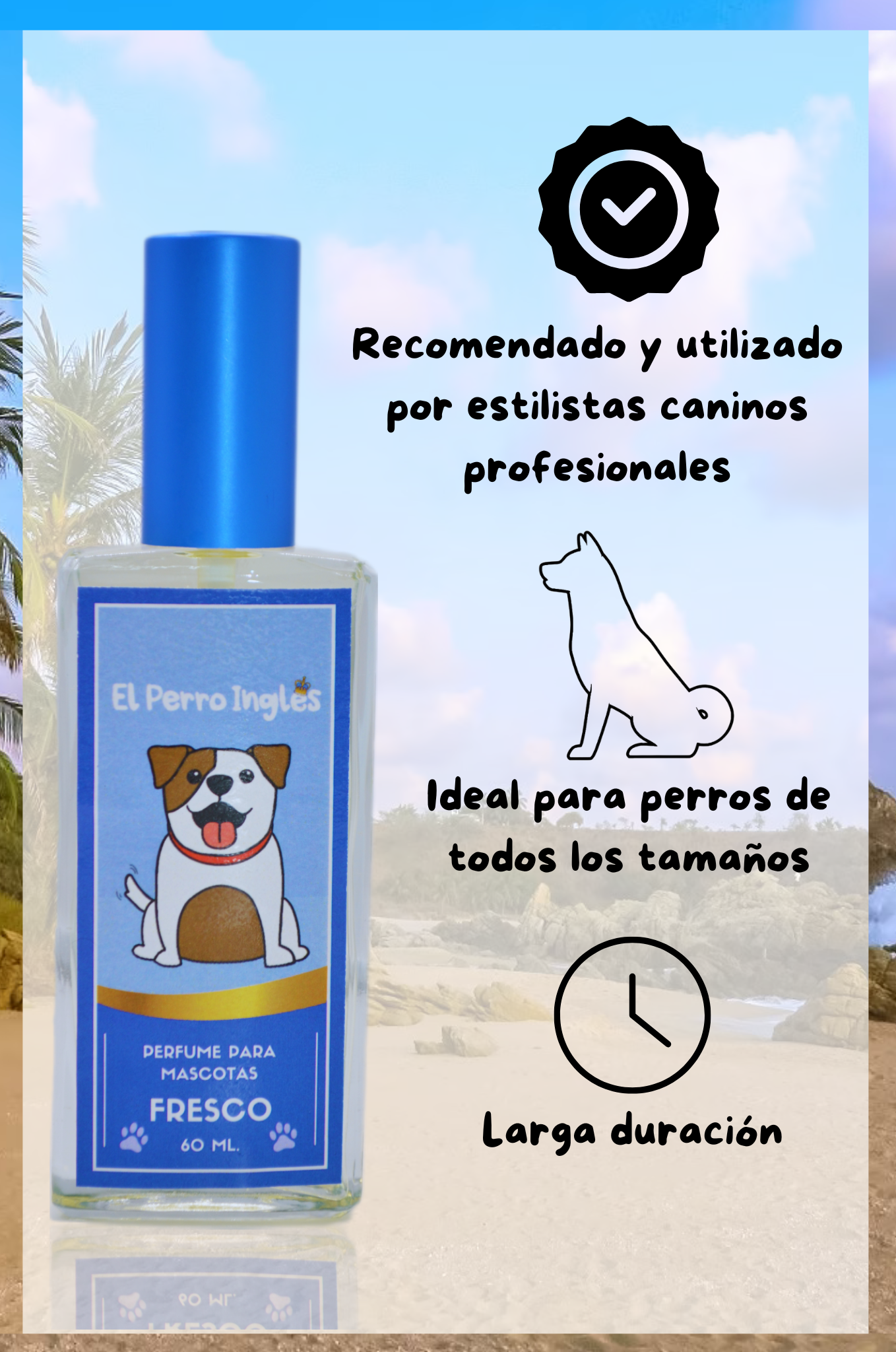 PERFUME "FRESCO" PARA MASCOTAS