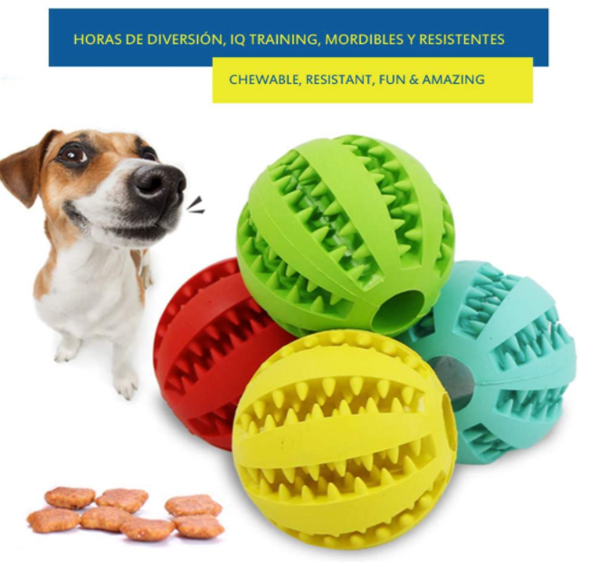 PELOTA INTERACTIVA, RELLENABLE DE PREMIOS Y MUY RESISTENTE