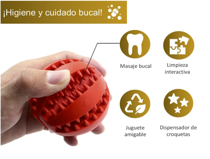 PELOTA INTERACTIVA, RELLENABLE DE PREMIOS Y MUY RESISTENTE