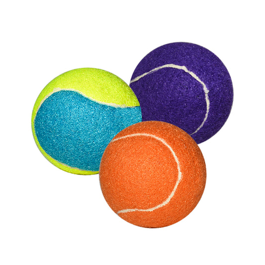PAQUETE DE 3 PELOTAS DE TENIS CON SONIDO PARA PERRO